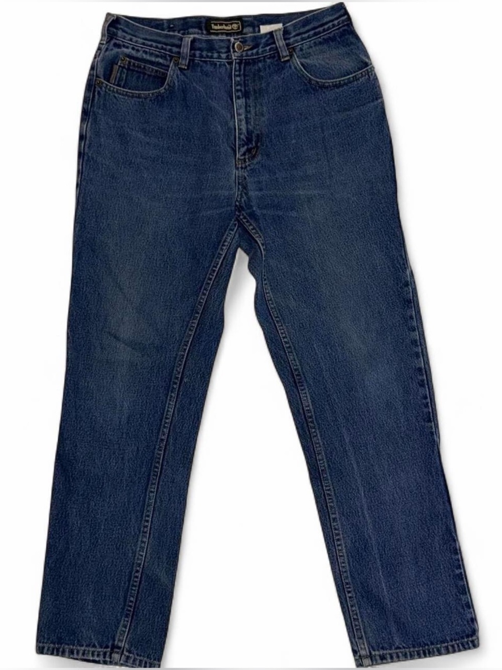 Vintage 90s Timberland Spring 1999 100% Cotton Retro Medium Wash Denim Y2K Jeans